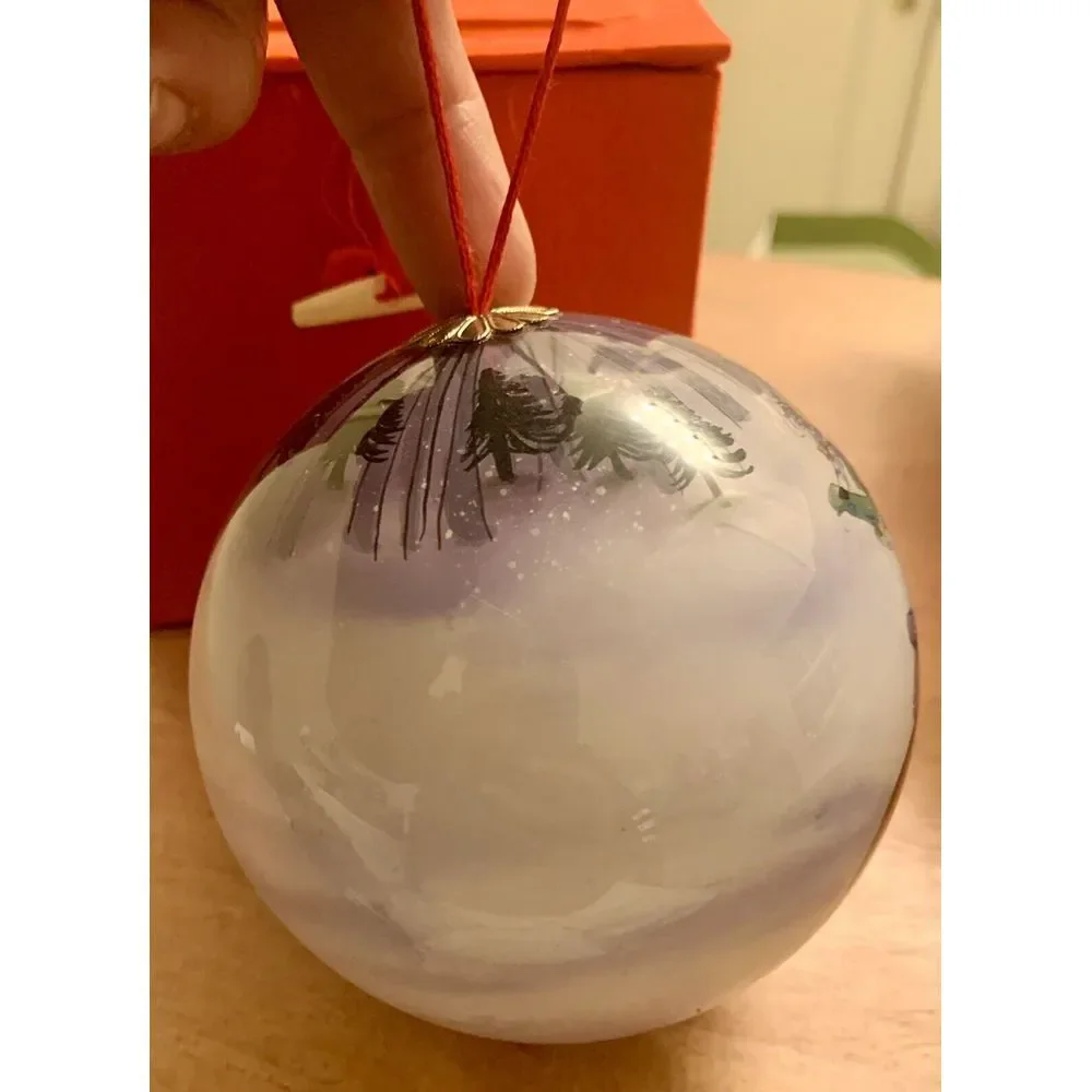 Jolly Old World St. Nicholas Glass Blown Hand Painted Christmas Ornament‎